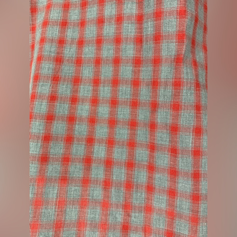 BILLY REID gray red plaid long sleeve button down shirt - Small - Picture 5 of 9